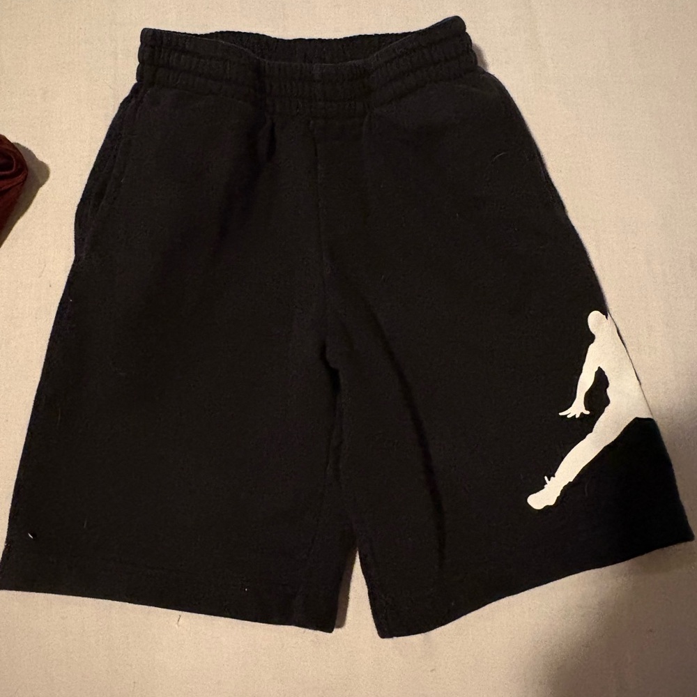 Jordan Black Kids' Shorts with White Jumpman Accent Sweat Shorts